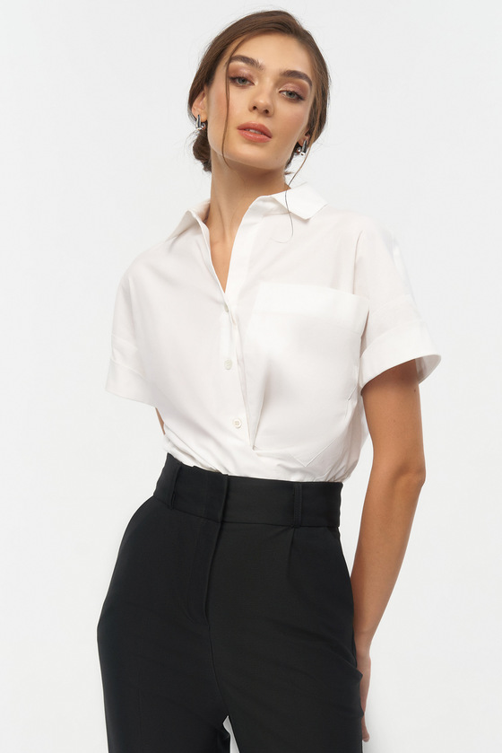 Сорочка вільного крою в стилі oversize 1 - интернет-магазин Natali Bolgar