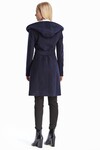 Пальто темно-синего цвета с карманами 1 - интернет-магазин Natali Bolgar