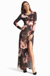 Длинное платье с принтом - интернет-магазин Natali Bolgar