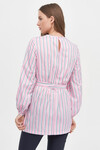 Блуза розового цвета в полоску 1 - интернет-магазин Natali Bolgar