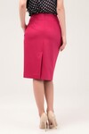 Прямая юбка ягодного оттенка 2 - интернет-магазин Natali Bolgar