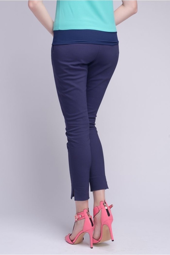 Укороченные брюки с боковыми разрезами 1 - интернет-магазин Natali Bolgar