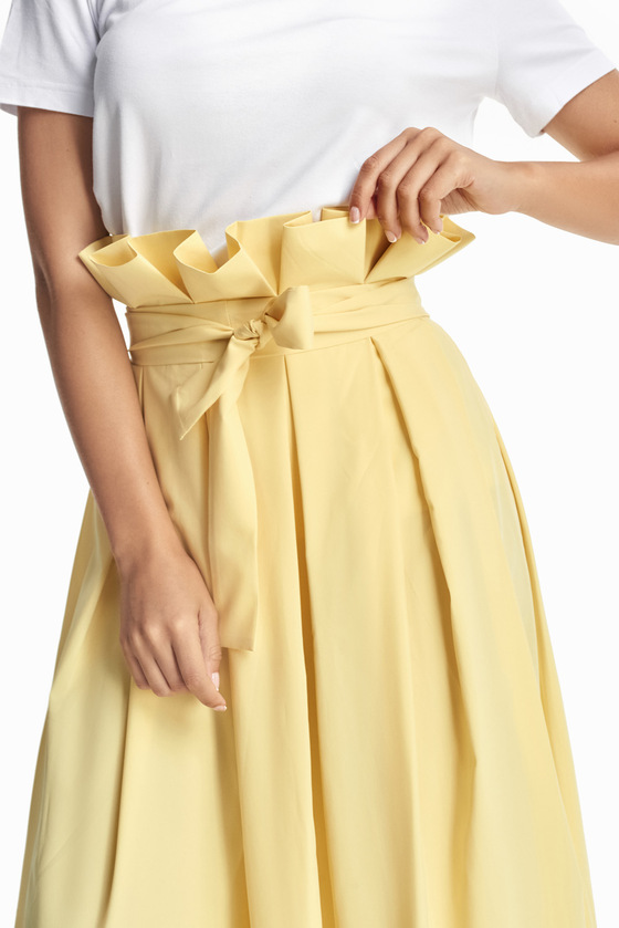 Юбка желтого цвета длина миди 3 - интернет-магазин Natali Bolgar