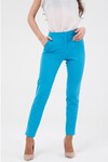 Классические брюки лазурно-голубого оттенка 1 - интернет-магазин Natali Bolgar