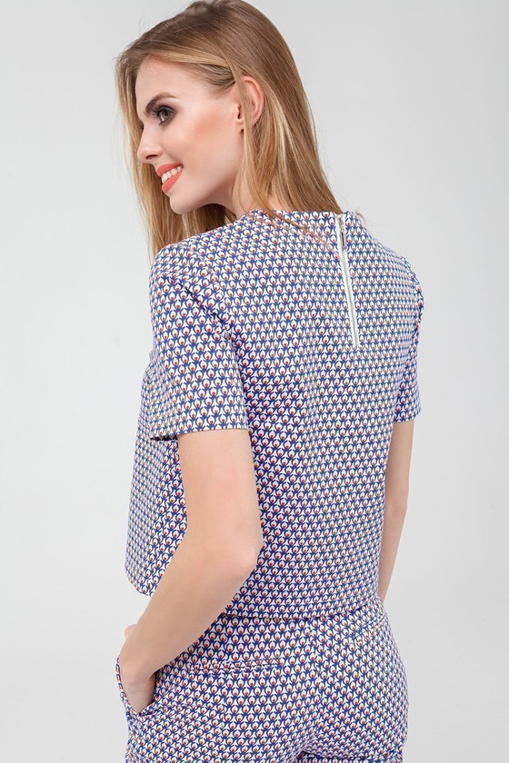 Стильная блуза с принтом 1 - интернет-магазин Natali Bolgar