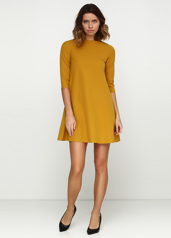 Платье горчичного цвета - интернет-магазин Natali Bolgar