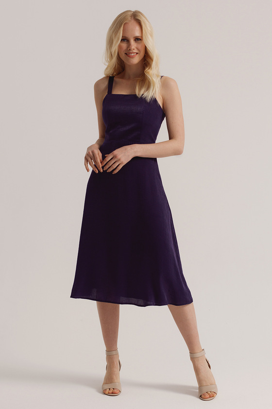 Сукня пурпурного кольору на бретелях 2 - интернет-магазин Natali Bolgar