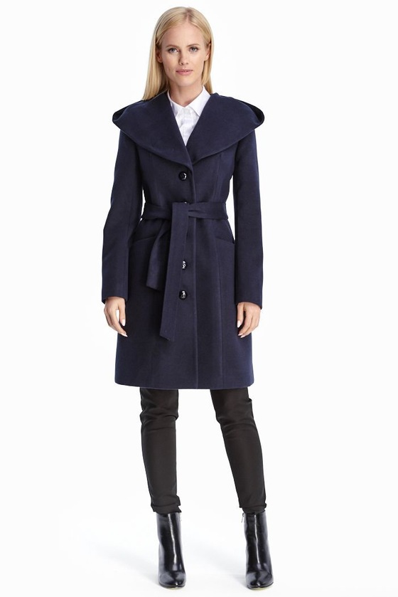 Пальто темно-синего цвета с карманами 3 - интернет-магазин Natali Bolgar