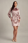 Бархатное платье розового цвета  5 - интернет-магазин Natali Bolgar