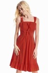 Красное платье в горох  1 - интернет-магазин Natali Bolgar
