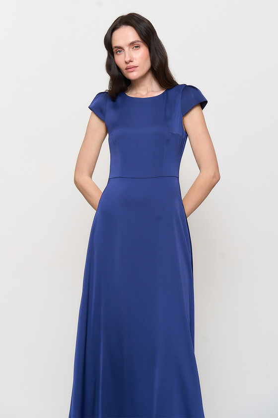 Платье макси сапфирового цвета 2 - интернет-магазин Natali Bolgar