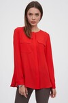 Шифоновая блуза красного цвета - интернет-магазин Natali Bolgar
