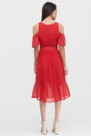 Платье красного цвета в мелкий горох 2 - интернет-магазин Natali Bolgar