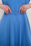 Блакитна сукня зі спідницею кльош 1 - интернет-магазин Natali Bolgar