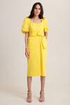 Платье на пуговицах желтого цвета 1 - интернет-магазин Natali Bolgar