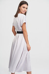 Струящееся платье на запах жемчужно-серого цвета 2 - интернет-магазин Natali Bolgar