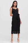 Платье черного цвета с вышивкой - интернет-магазин Natali Bolgar