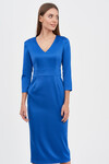 Платье-футляр сапфирового цвета  1 - интернет-магазин Natali Bolgar