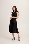  Платье на запах черного цвета 4 - интернет-магазин Natali Bolgar