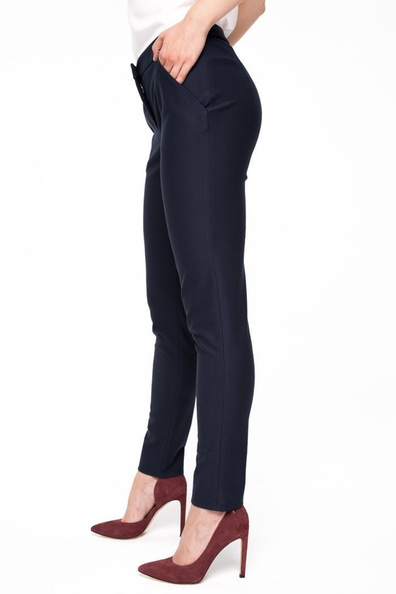 Базовые брюки темно-синего цвета 2 - интернет-магазин Natali Bolgar