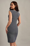 Платье-футляр тёмно-серого цвета  2 - интернет-магазин Natali Bolgar