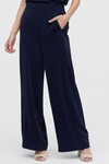 Широкие брюки синего цвета 1 - интернет-магазин Natali Bolgar