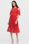 Платье красного цвета в мелкий горох 4 - интернет-магазин Natali Bolgar