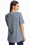 Блуза в сине-белую полоску 1 - интернет-магазин Natali Bolgar