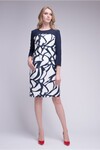 Платье с абстрактным принтом - интернет-магазин Natali Bolgar