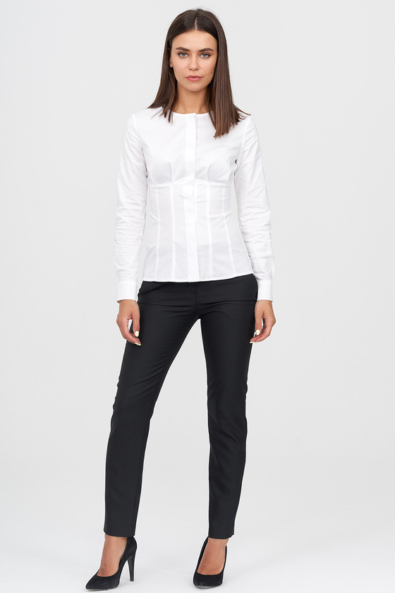 Классическая блуза белого цвета 3 - интернет-магазин Natali Bolgar
