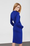 Платье-рубашка ярко-синего цвета 1 - интернет-магазин Natali Bolgar