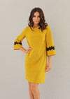 Платье прямого кроя желтого цвета 1 - интернет-магазин Natali Bolgar