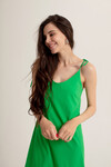 Летнее платье зеленого цвета с асимметричным низом 2 - интернет-магазин Natali Bolgar