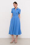 Блакитна сукня зі спідницею кльош 5 - интернет-магазин Natali Bolgar