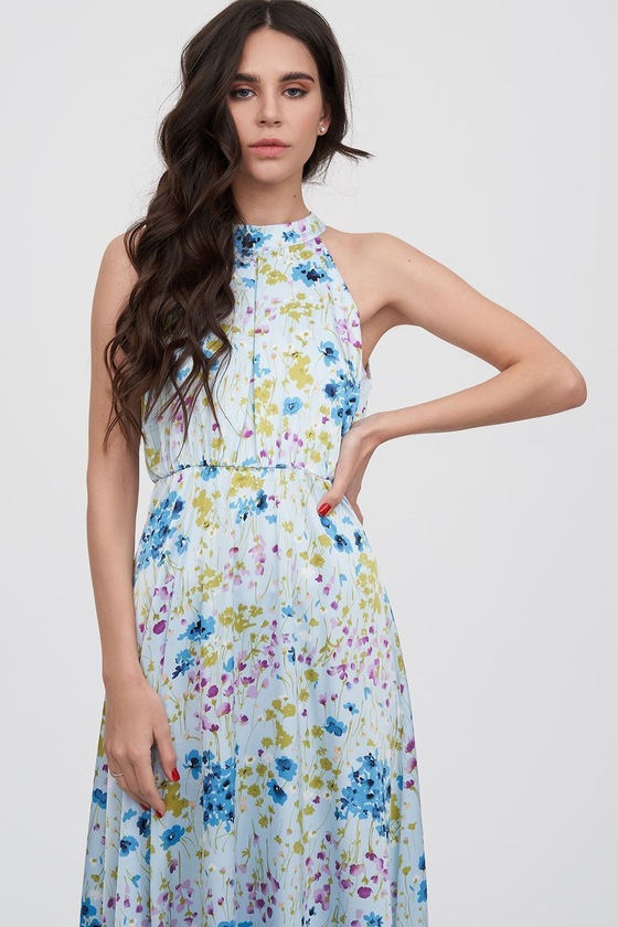 Вечернее платье в цветочном принте 1 - интернет-магазин Natali Bolgar
