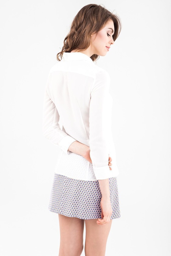 Классическая рубашка белого цвета 1 - интернет-магазин Natali Bolgar