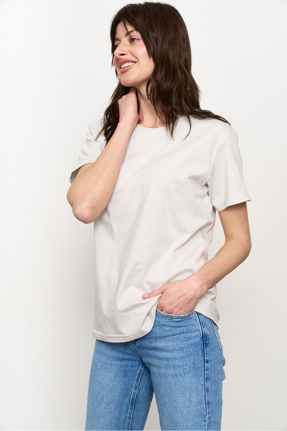 Базова футболка сірого кольору 4 - интернет-магазин Natali Bolgar