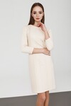 Теплое платье молочного оттенка - интернет-магазин Natali Bolgar
