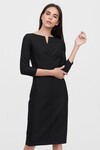 Базовое платье-футляр черного цвета 1 - интернет-магазин Natali Bolgar