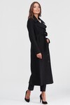 Классическое двубортное пальто черного цвета  4 - интернет-магазин Natali Bolgar