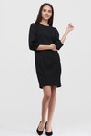 Сукня з фігурними рукавами чорного кольору 3 - интернет-магазин Natali Bolgar