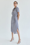 Платье-рубашка с геометрическим принтом 1 - интернет-магазин Natali Bolgar