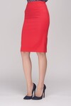 Полуприлегающая юбка красного цветах 1 - интернет-магазин Natali Bolgar