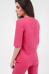 Лаконичная блуза оттенка фуксия 1 - интернет-магазин Natali Bolgar