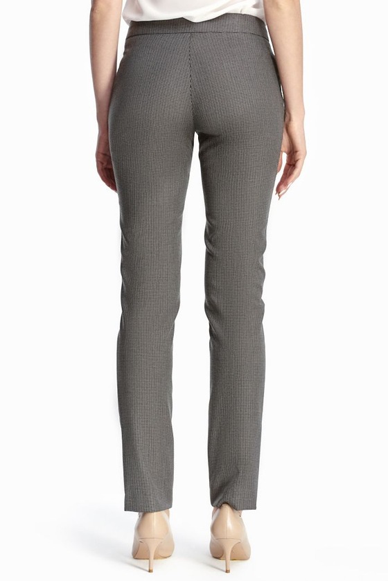 Зауженные брюки серого цвета с принтом 2 - интернет-магазин Natali Bolgar