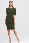 Сукня зеленого кольору із драпіровкою - интернет-магазин Natali Bolgar