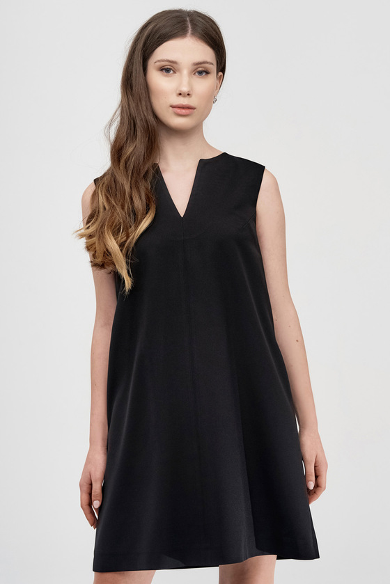 Платье-трапеция черного цвета 4 - интернет-магазин Natali Bolgar