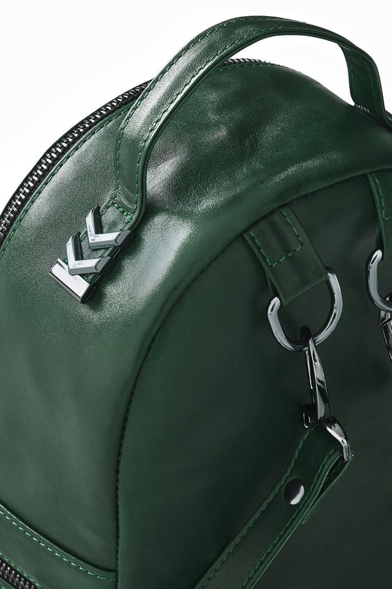 Маленький рюкзак-трансформер зеленого цвета 3 - интернет-магазин Natali Bolgar