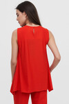Асимметричная блуза красного цвета 1 - интернет-магазин Natali Bolgar