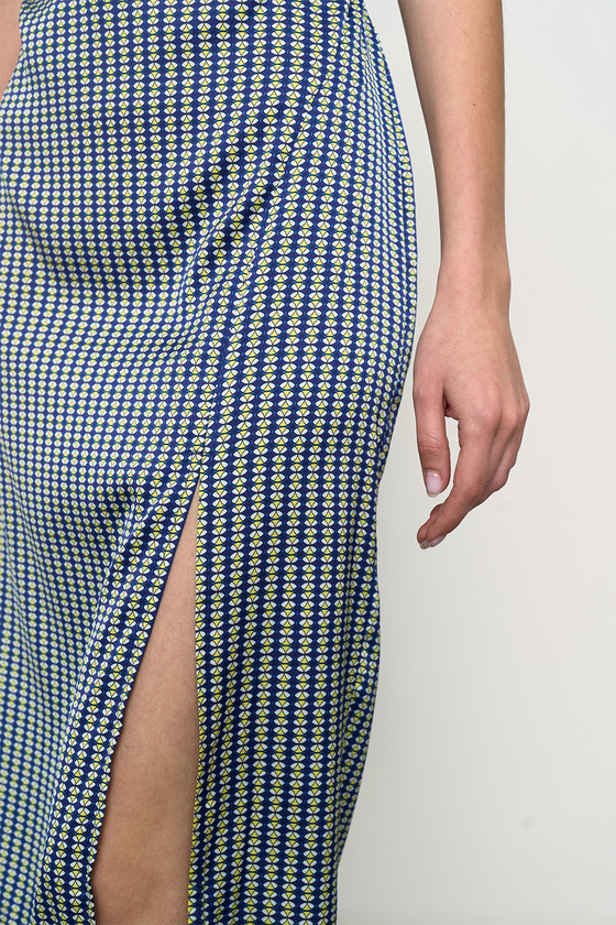 Платье с поясом в геометрический принт 7 - интернет-магазин Natali Bolgar